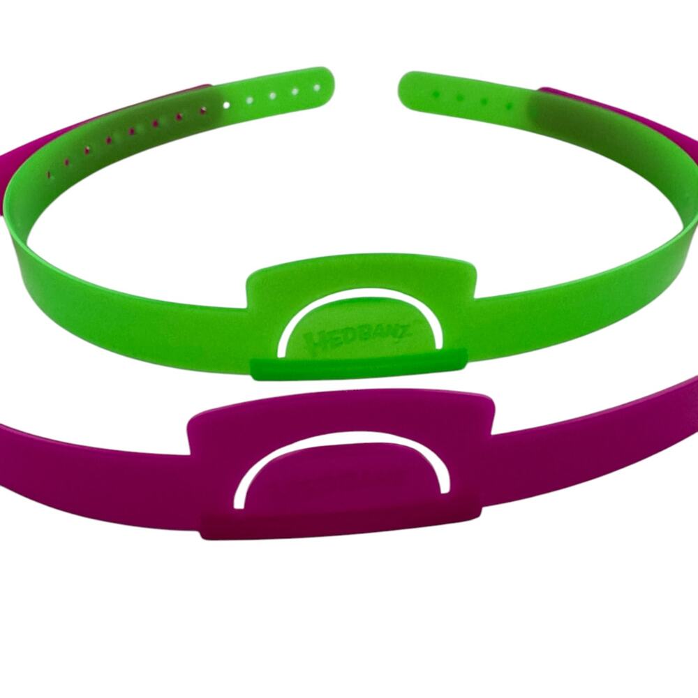 Spin Master Hedbanz Replacement Parts Neon Headbands Green & Pink